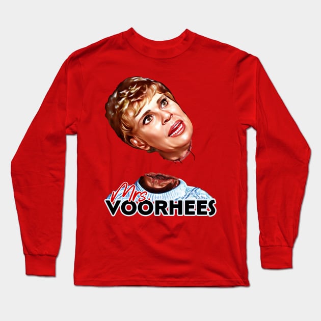 Friday the 13th - Mrs Voorhees Long Sleeve T-Shirt by Zbornak Designs